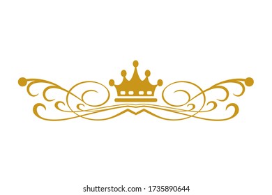 Elementos de diseño | oro sobre fondo blanco | estilo vintage | vector aislado