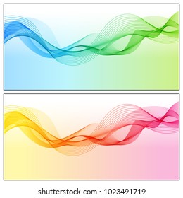 Design Elements Gradient Wave Lines for Business Presentation, Publications, Blank, Template, Cover. Creative Line Art.