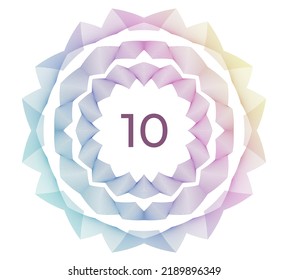 Design elements guilloche. Soft rainbow color. Linear background. polygonal lines. Protective layer for the template of banknotes, diplomas and certificates. Vector illustration EPS 10