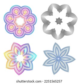 Design elements guilloche. Soft rainbow color. Linear background. polygonal lines. Protective layer for the template of banknotes, diplomas and certificates. Vector illustration EPS 10
