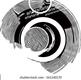 design elements with halftone raster effect. vector illustration, tool for designers.