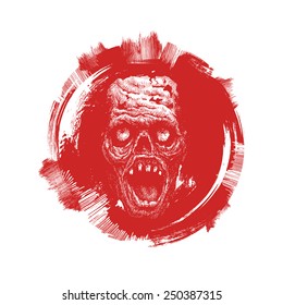 elementos de diseño para halloween. elementos de diseño para halloween. dibujado a mano. ilustración vectorial