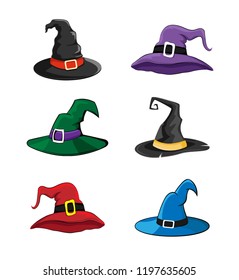 Design Elements for Halloween. Halloween symbol. Witch Hat
