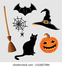 Design Elements for Halloween. Halloween Symbols
