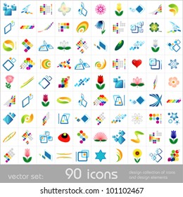 Design elements. Icons set. Vector.