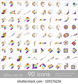 Design elements. Icons set. Vector.