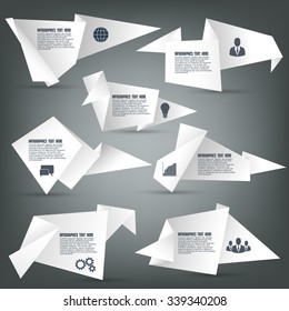 Design Elements. Infographic. Paper. Vector Illustration. EPS 10