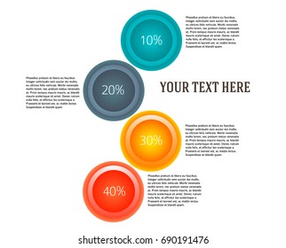 Design elements infographic style background business presentation template. Vector illustration EPS 10 for chart process service company, industry info-graphic, banners, web page layout, report firm