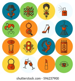 Design Elements for International Womens Day March 8, Icons. Vector