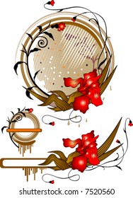 Design elements with the iris.
