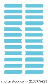Design elements label, banner, button, bar graphic design set.