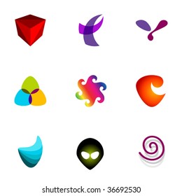 Design elements or logotype design - Set 68