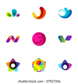 Design elements or logotype design - Set 76