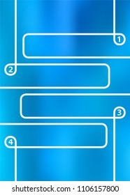 Design elements loop style background business presentation template. Vector illustration EPS 10 for chart process service your company, for industry infographic, banners, web page layout, report firm