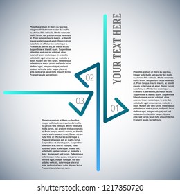 Design elements loop style background business presentation template. Vector illustration EPS 10 for chart process service your company, for industry infographic, banners, web page layout, report firm