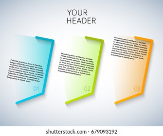 Design elements loop style background business presentation template. Vector illustration EPS 10 for chart process service your company, for industry infographic, banners, web page layout, report firm