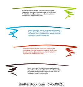 Design elements loop vortex style background business presentation template. Vector illustration EPS 10 chart process service your company, creative infographic, banners, web page layout, report firm