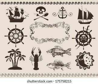 design elements to the marine theme