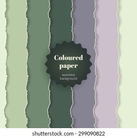 Design elements - multi colored torn paper.