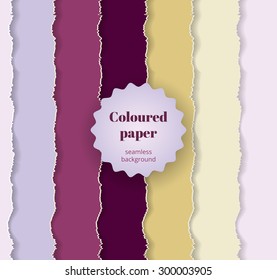 Design elements - multi colored torn paper.