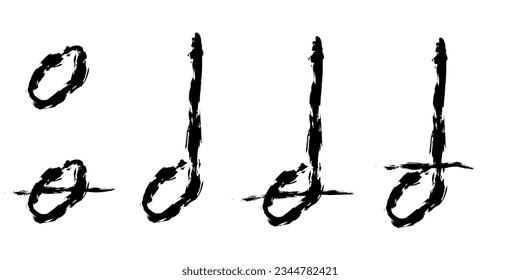 Design elements of music notes in scribble style