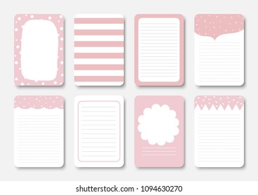 design elements for notebook, diary, stickers and other template.vector,illustration.