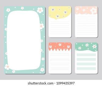 design elements for notebook, diary, stickers and other template.vector,illustration.