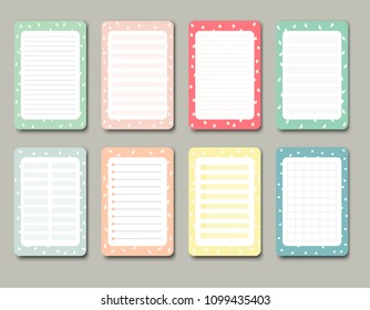 design elements for notebook, diary, stickers and other template.vector,illustration.