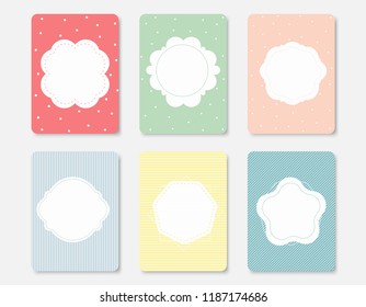 design elements for notebook, diary, stickers and other template.vector,illustration.