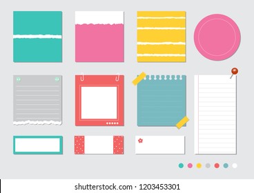 design elements for notebook, diary, stickers and other template.vector,illustration.