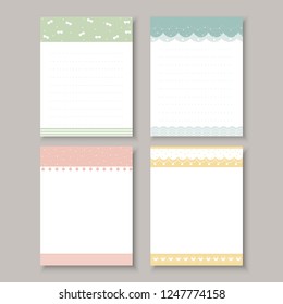 design elements for notebook, diary, stickers and other template.vector,illustration.