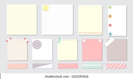 design elements for notebook, diary, stickers and other template.vector,illustration.