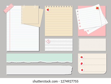 design elements for notebook, diary, stickers and other template.vector,illustration.