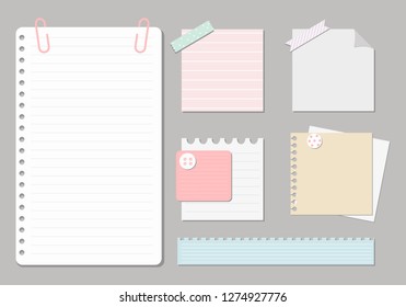design elements for notebook, diary, stickers and other template.vector,illustration.