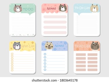 design elements for notebook, diary, stickers and other template.vector,illustration.