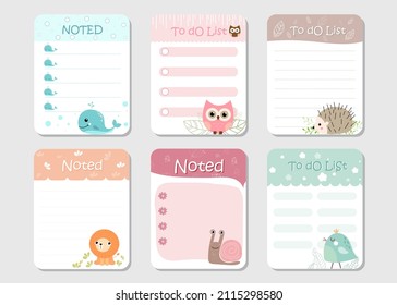 design elements for notebook, diary, stickers and other template.vector,illustration