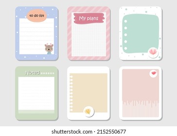 design elements for notebook, diary, stickers and other template.vector,illustration.