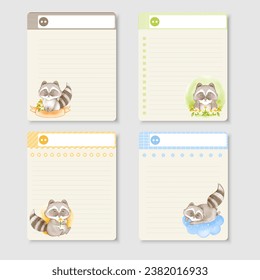 design elements for notebook, diary, stickers and other template. vector, illustration.