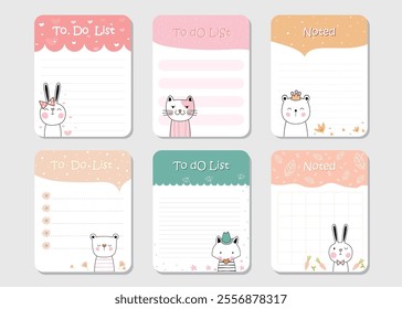 design elements for notebook, diary, stickers and other template.vector,illustration.