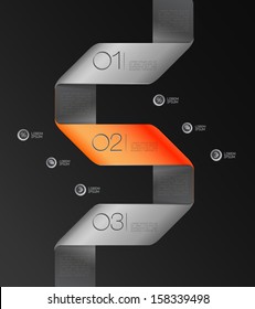 Design elements  for options/ Abstract number Line
