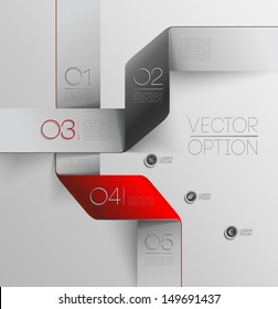 Design elements  for options/ abstract vector