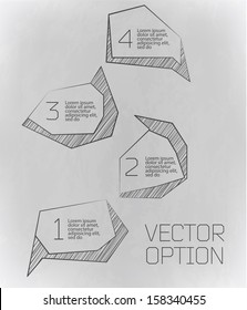 Design elements  for options/ Geometrical vector