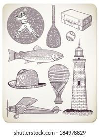 Design elements. Organized by layers