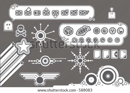 Design Elements p. 9a - vector file format, [b]fully editable[/b] elements for general use, simply change any colour as you wish. I hope you enjoy.