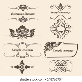 design elements and page decoration