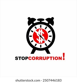 Design elements for posters, banners for anti-corruption day.