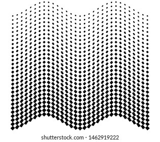 Design elements presentation template. Minimal banners black white background. Geometric halftone dot circle in square. Vector illustration EPS 10 for business card layout, covers report template 