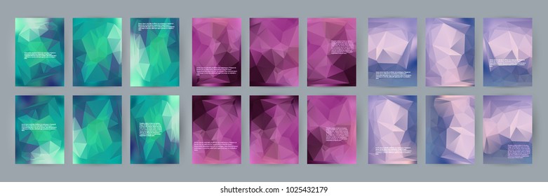 Design elements presentation template. Set vertical banners colors background, backdrop glow light effect. Vector illustration EPS 10 for web banner template, business card layout, web site element