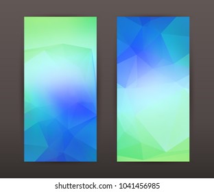 Design elements presentation template. Set vertical banners colors background, backdrop glow light effect. Vector illustration EPS 10 for web banner template, business card layout, web site element