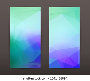 Design elements presentation template. Set vertical banners colors background, backdrop glow light effect. Vector illustration EPS 10 for web banner template, business card layout, web site element